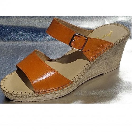 two straps leather sandal