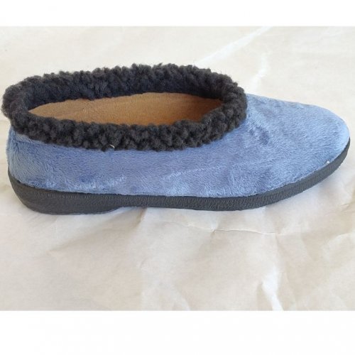 pantufa gola cor azul